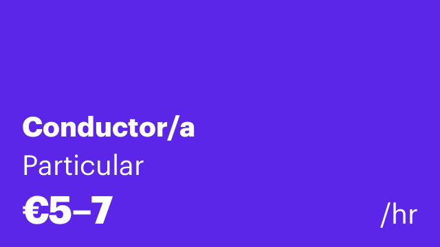 Conductor/a