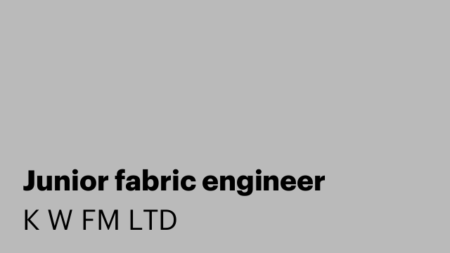 Junior fabric engineer
