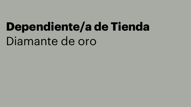 Dependiente/a de Tienda