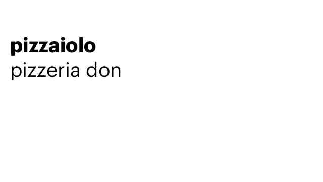 pizzaiolo
