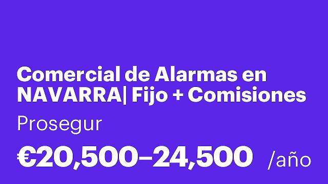 Comercial de Alarmas en NAVARRA| Fijo + Comisiones sin límite + Plan de Carrera