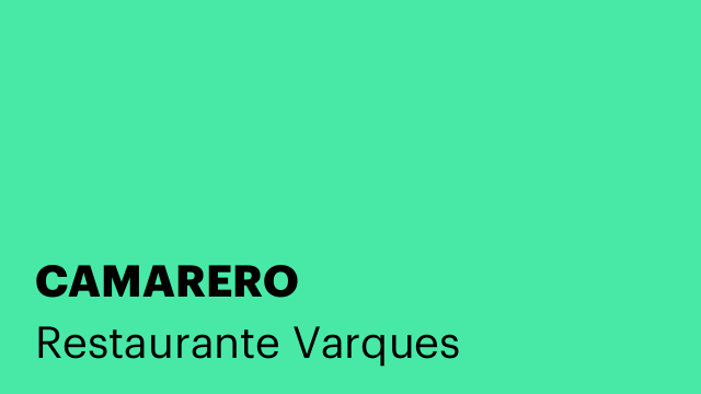 CAMARERO