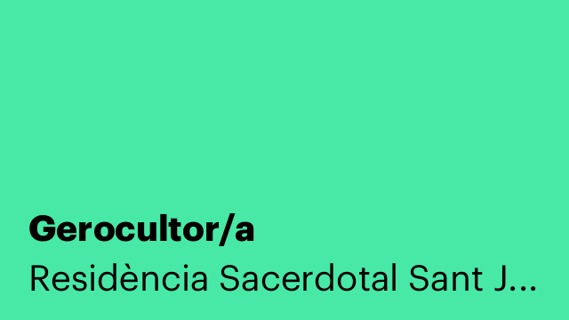 Gerocultor/a