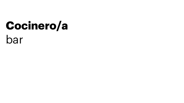 Cocinero/a