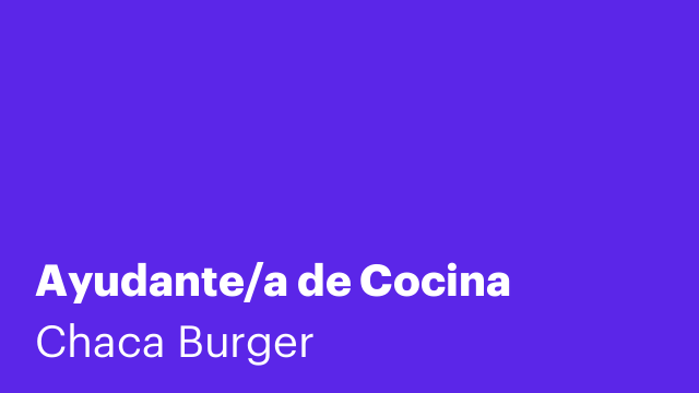 Ayudante/a de Cocina
