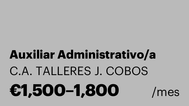 Auxiliar Administrativo/a