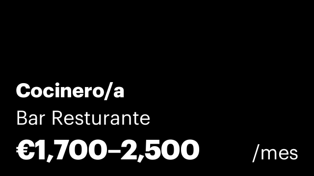 Cocinero/a