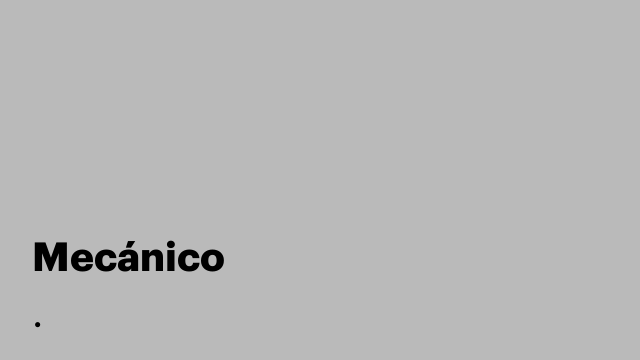 Mecánico