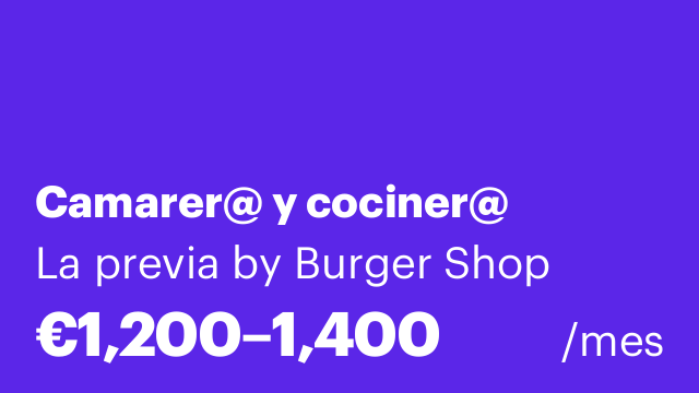 Camarer@ y cociner@