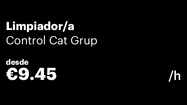 Limpiador/a