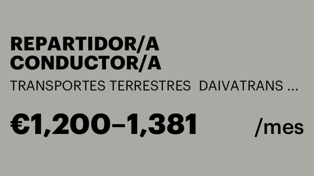 REPARTIDOR/A CONDUCTOR/A