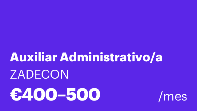 Auxiliar Administrativo/a