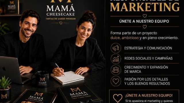RESPONSABLE DE MARKETING, COMUNICACION Y EXPANSION DE MARCA.