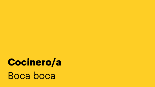 Cocinero/a