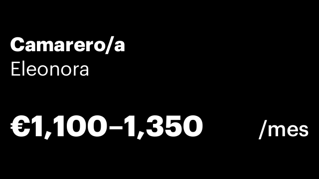 Camarero/a