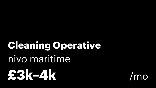 Cleaning Operative