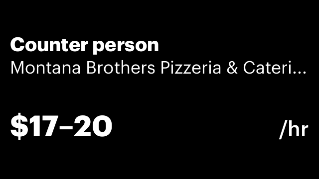 Counter person