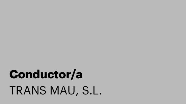 Conductor/a