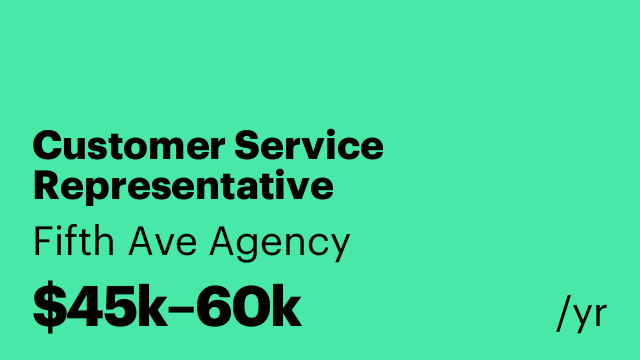 Customer Service Representative