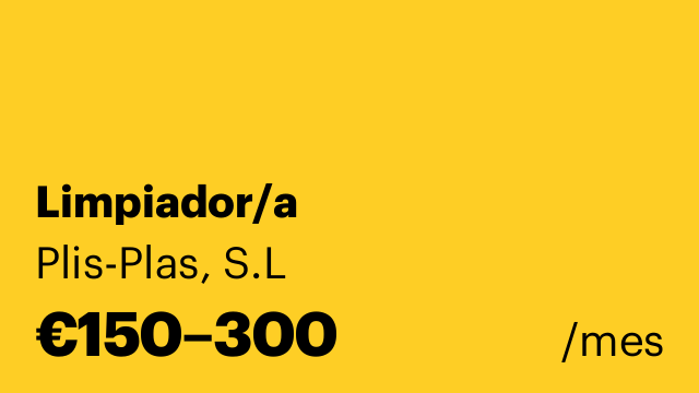 Limpiador/a