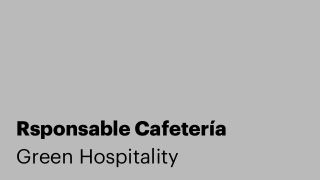 Rsponsable Cafetería