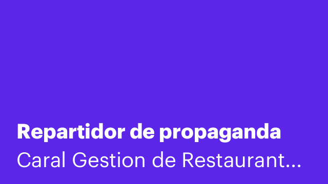 Repartidor de propaganda