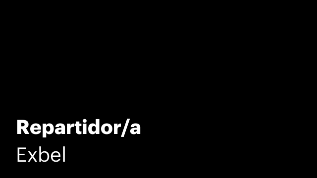 Repartidor/a
