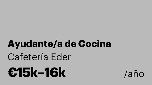 Ayudante/a de Cocina
