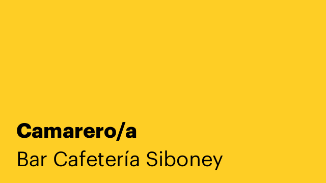Camarero/a