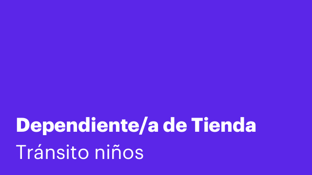 Dependiente/a de Tienda