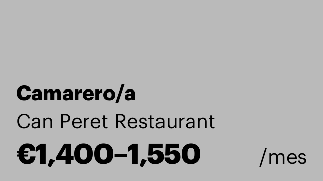 Camarero/a