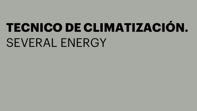 TECNICO DE CLIMATIZACIÓN.