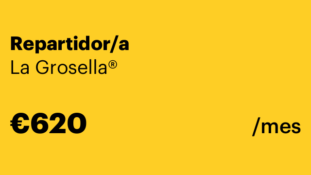 Repartidor/a