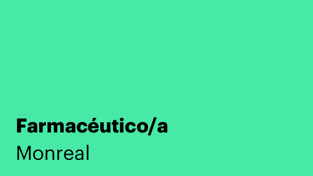 Farmacéutico/a