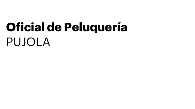 Oficial de Peluquería