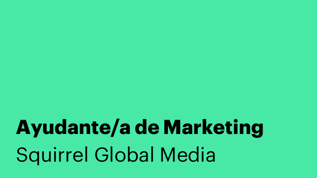 Ayudante/a de Marketing