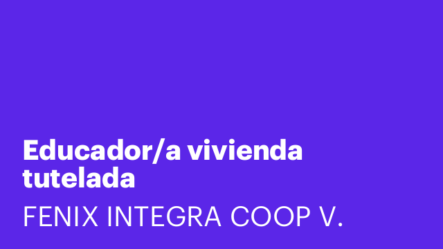 Educador/a vivienda tutelada