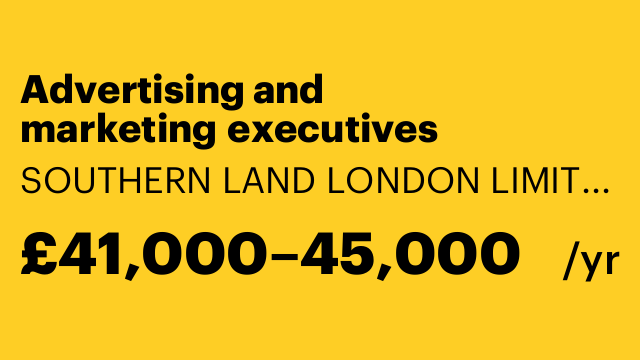 Advertising and marketing executives