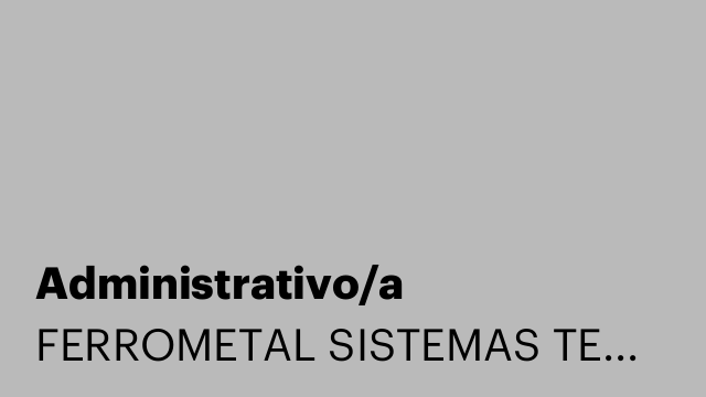 Administrativo/a