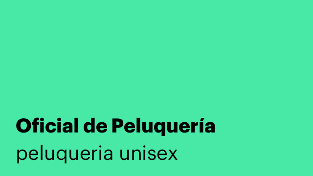 Oficial de Peluquería