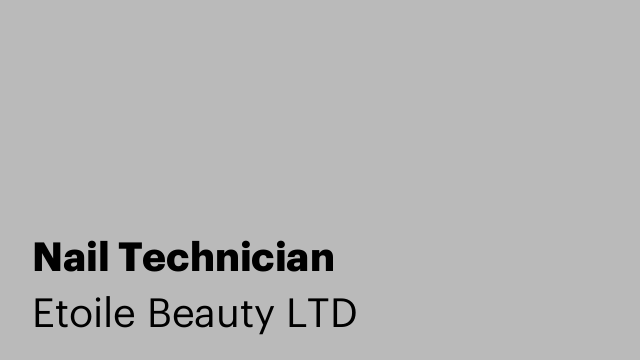 Nail Technician