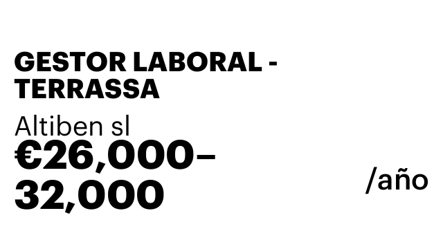 GESTOR LABORAL - TERRASSA