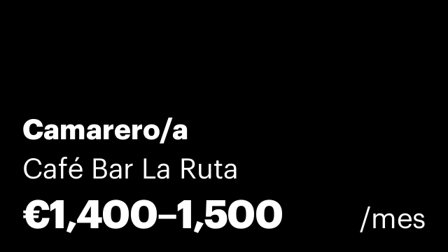 Camarero/a