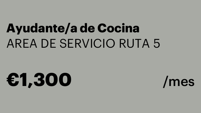 Ayudante/a de Cocina