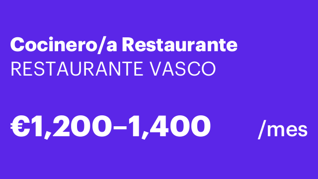Cocinero/a Restaurante