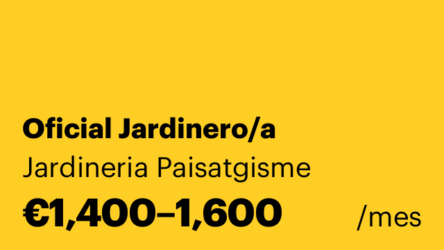 Oficial Jardinero/a