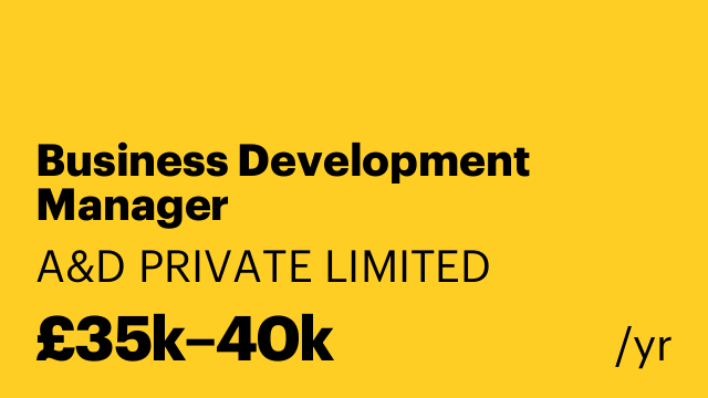 Business Development Manager