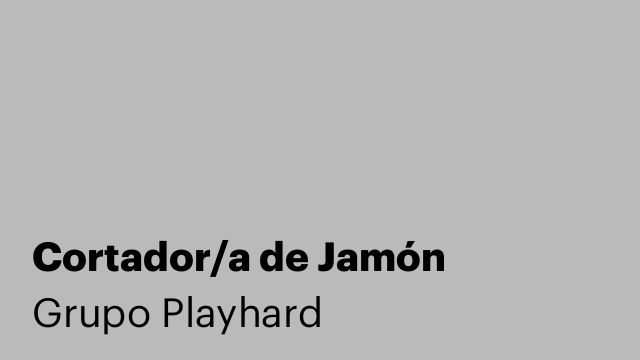 Cortador/a de Jamón