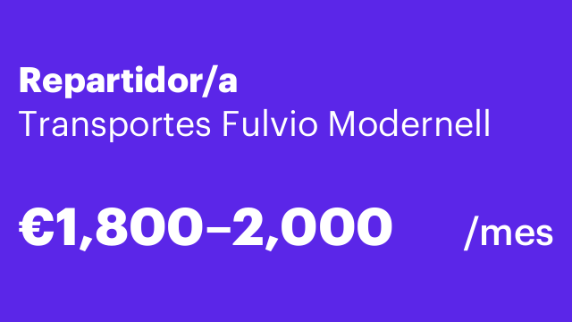 Repartidor/a
