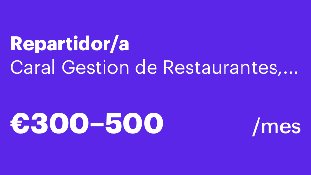 Repartidor/a